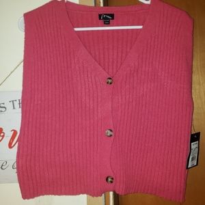 Art Class Pink Fuzzy Vest, Size Girls XL (14-16)